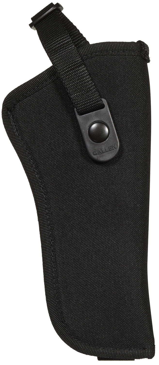 Allen 44818 Cortez  Size 18 OWB Style Black Polyester, Adjustable Strap & Belt Loop Mount Type fits 6″ Barrel DA Revolver with Full Lug Right Hand