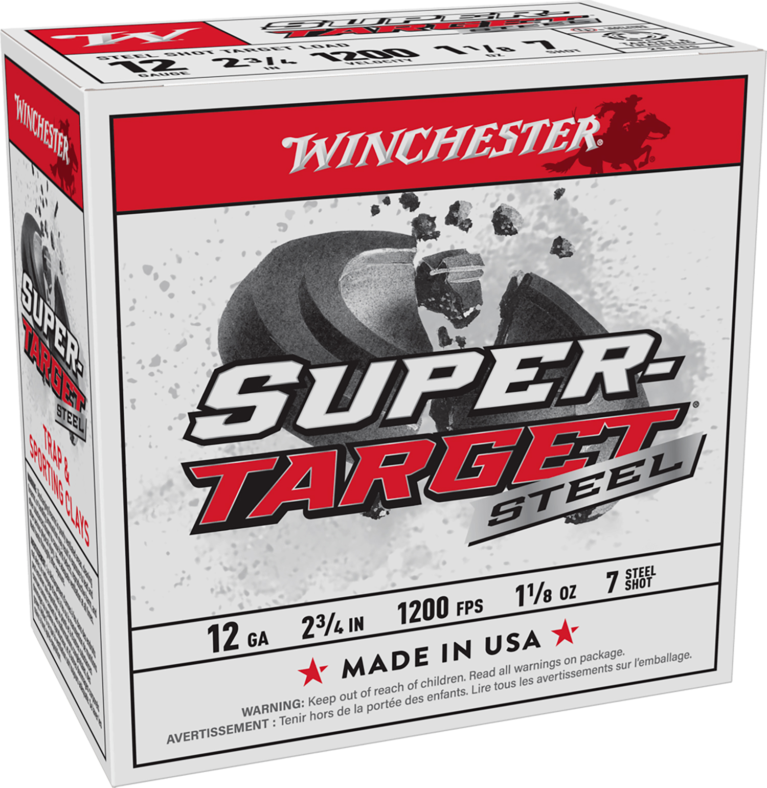 Winchester Ammo TRGT12S7 Super-Target 12Gauge 2.75″ 1 1/8oz 7Shot 25 Per Box/10 Case