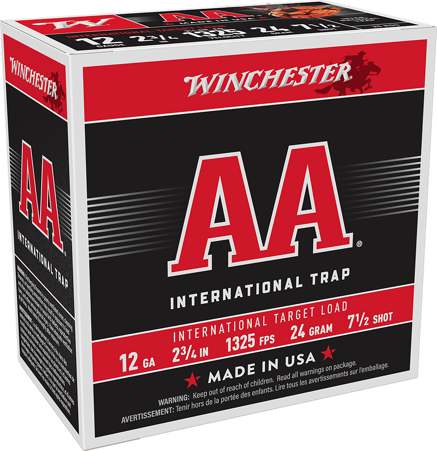 Winchester Ammo AANL127 AA International Target 12Gauge 2.75″ 7.5Shot 25 Per Box/10 Case