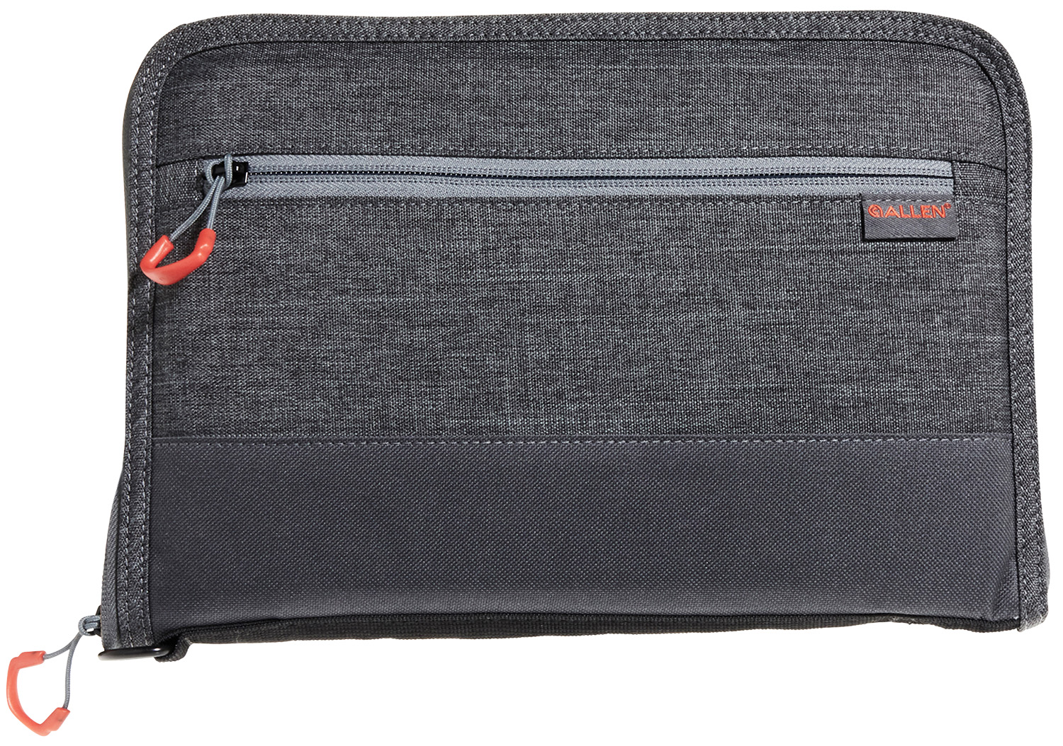 Allen 7757 Auto-Fit 2.0 Deluxe Handgun Case Gray w/Red Accents, Foam Padding, Knit Interior, Exterior Pocket  Finish for Most Full-Size Semi-Autos 11″ L