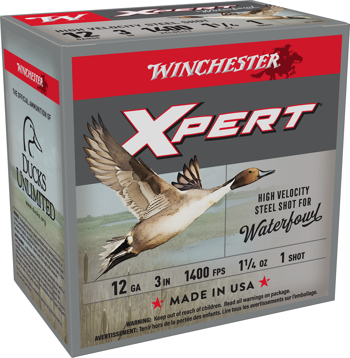 Winchester Ammo WEX123H1 Super X Xpert High Velocity 12Gauge 3″ 1 1/4oz 1Shot 25 Per Box/10 Case