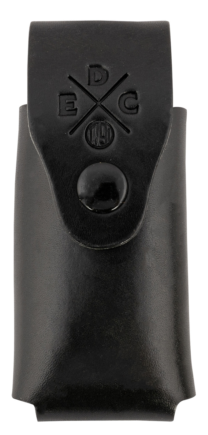 1791 Gunleather HDESSLSBLKA EDC Heavy Duty Easy Slide OWB Black Leather Belt Slide Ambidextrous