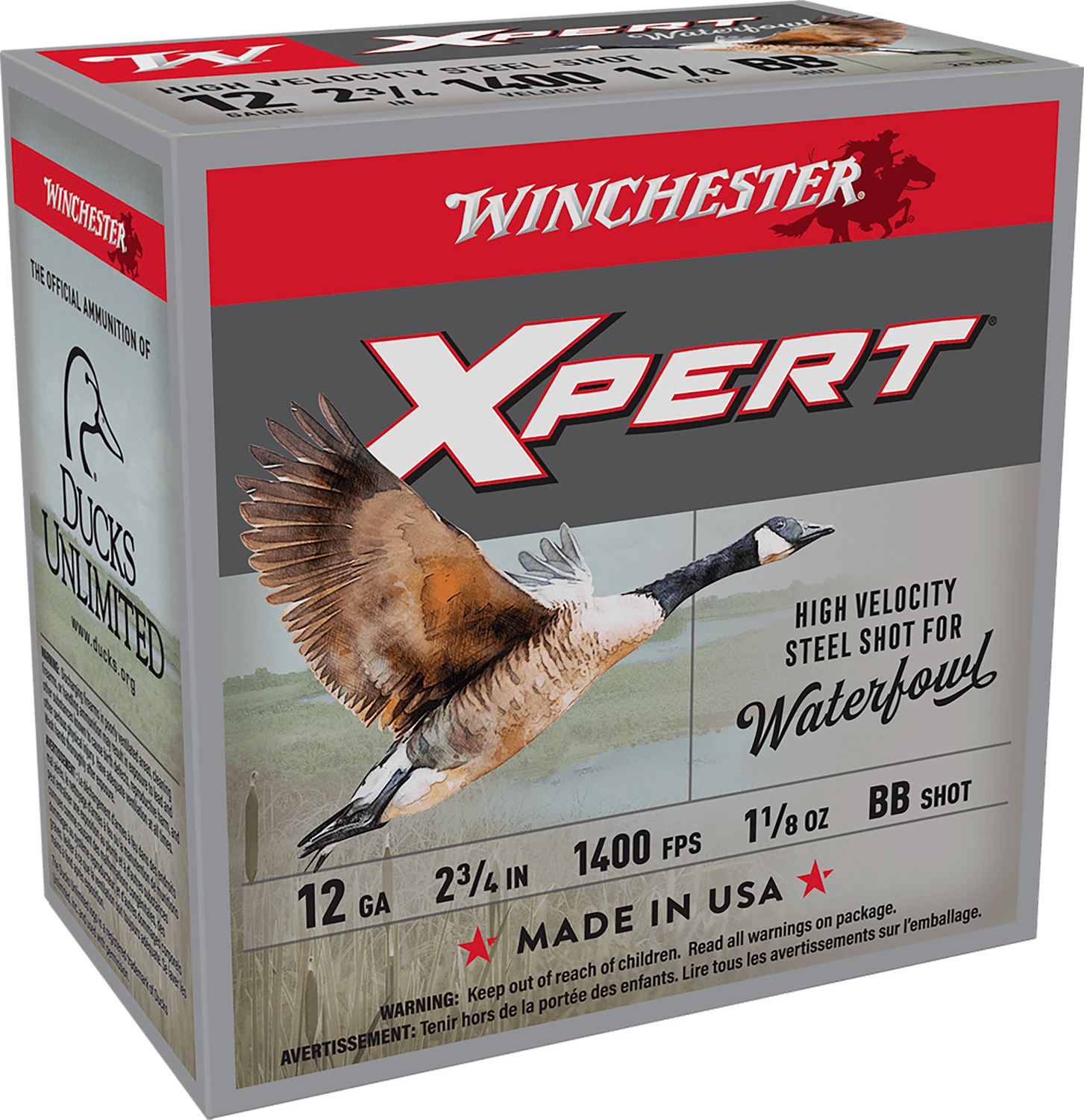 Winchester Ammo WEX12HBB Super X Xpert High Velocity 12Gauge 2.75″ 1 1/8oz BBShot 25 Per Box/10 Case