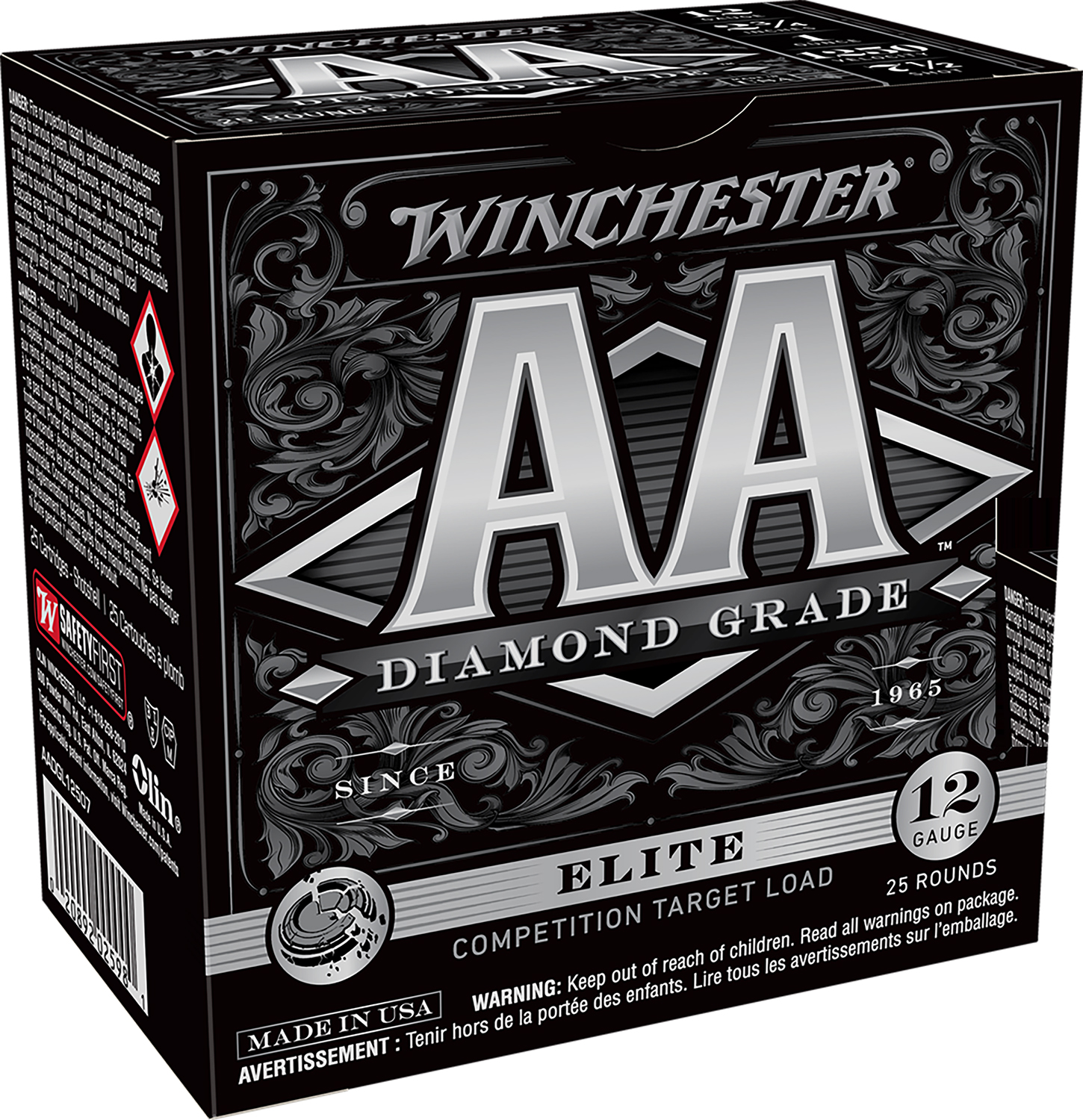 Winchester Ammo AADGL12507 AA Diamond Grade 12 Gauge 2.75″ 1 oz 7.5 Shot 25 Per Box/ 10 Cs