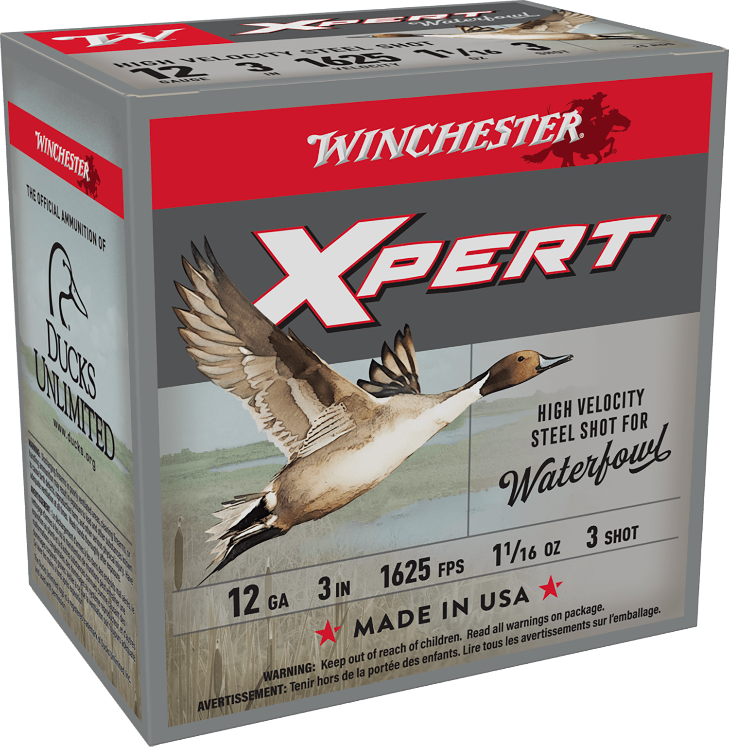 Winchester Ammo WEX123M3 Super X Xpert High Velocity 12Gauge 3″ 1 1/16oz 3Shot 25 Per Box/10 Case