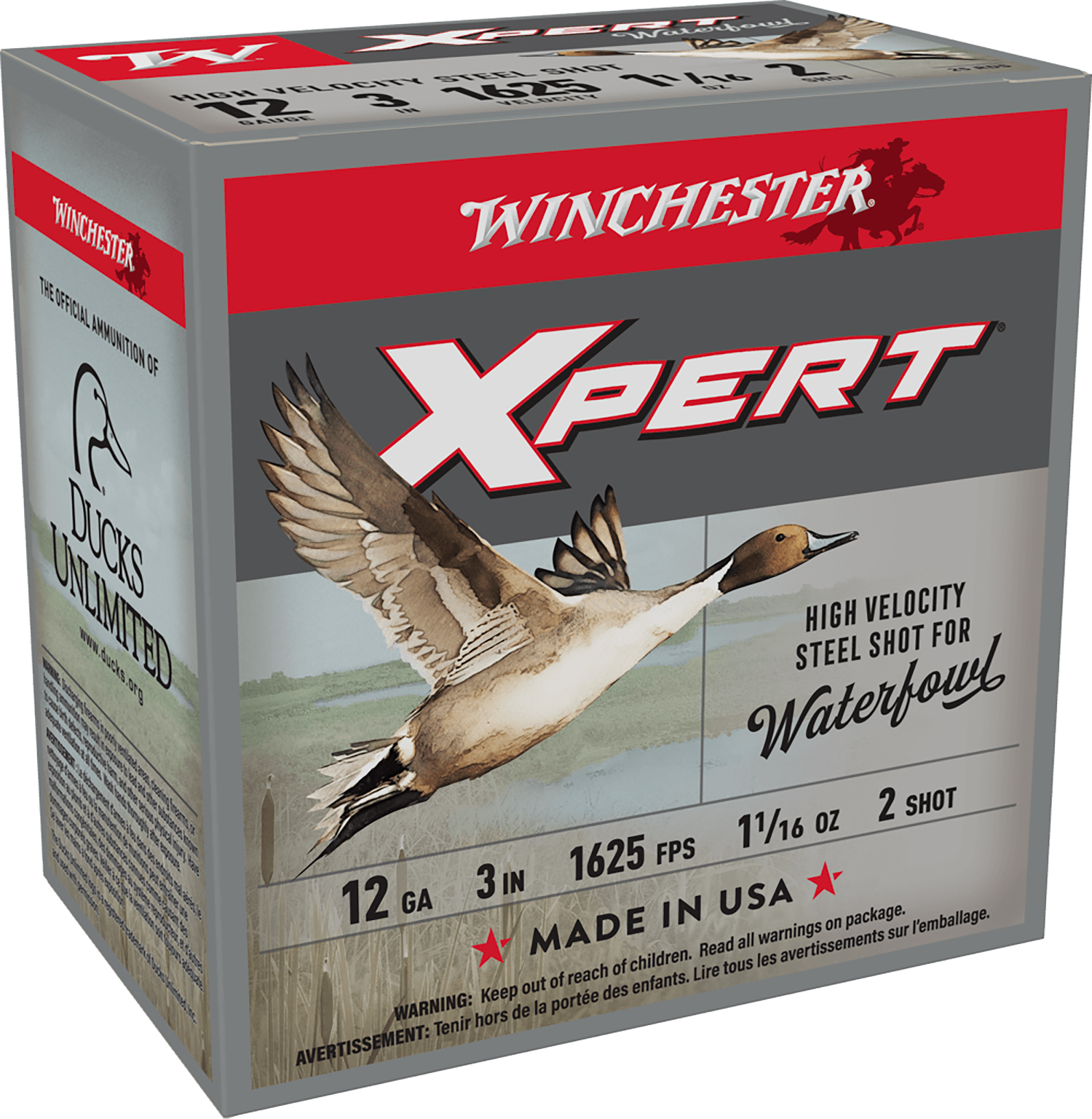 Winchester Ammo WEX123M2 Super X Xpert High Velocity 12Gauge 3″ 1 1/16oz 2Shot 25 Per Box/10 Case