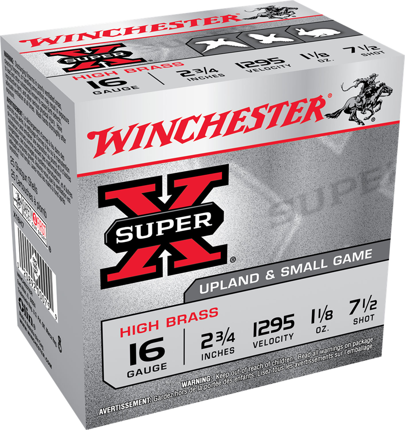 Winchester Ammo X16H7 Super X Heavy Game Load 16Gauge 2.75″ 1 1/8oz 7.5Shot 25 Per Box/10 Case