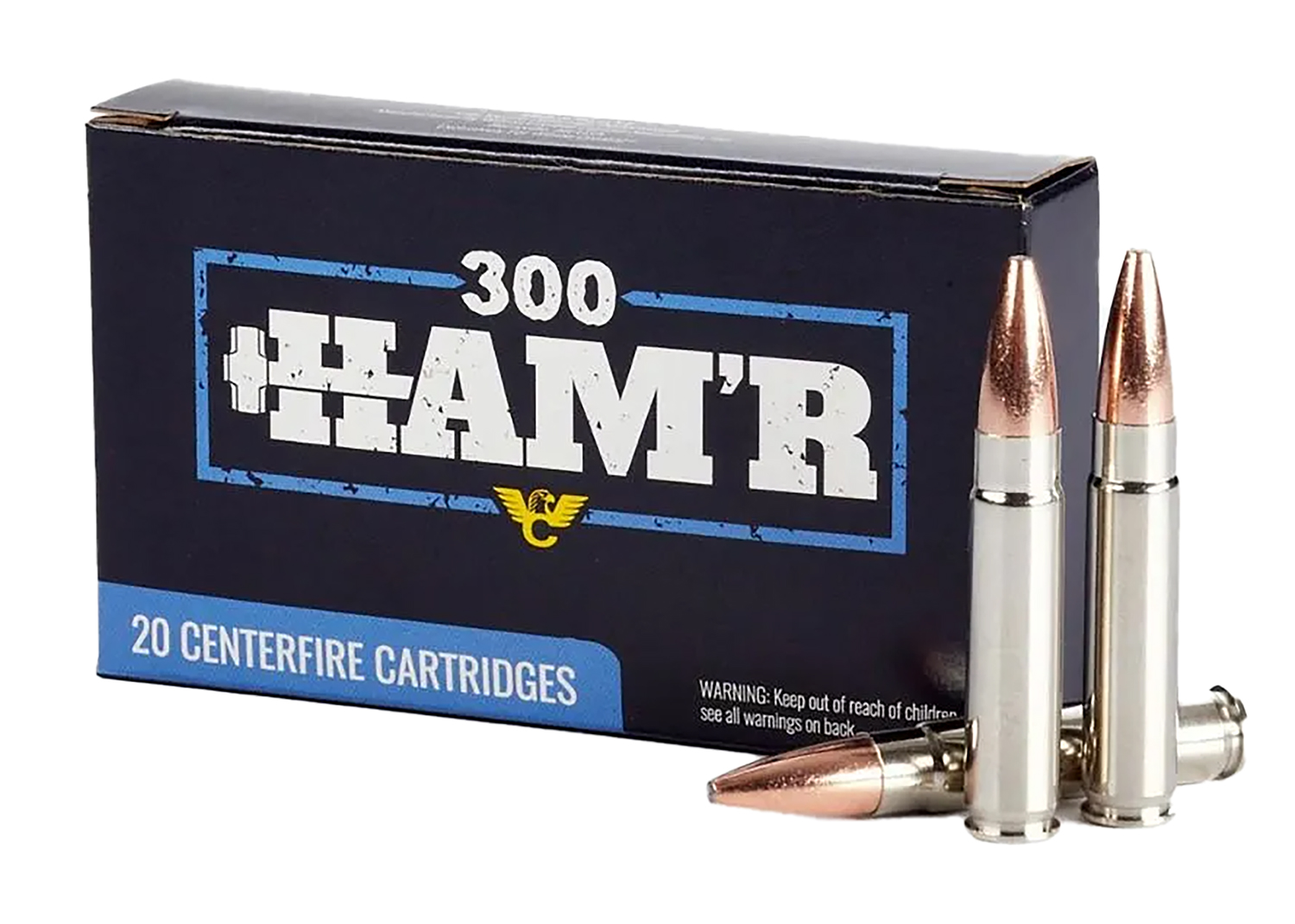 Wilson Combat A300HMR135HBN HAM’R Bonded 300 HAM’R 135 gr Speer HAM’R Bonded Nickel-Plated Brass 20 Bx/ 10 Case