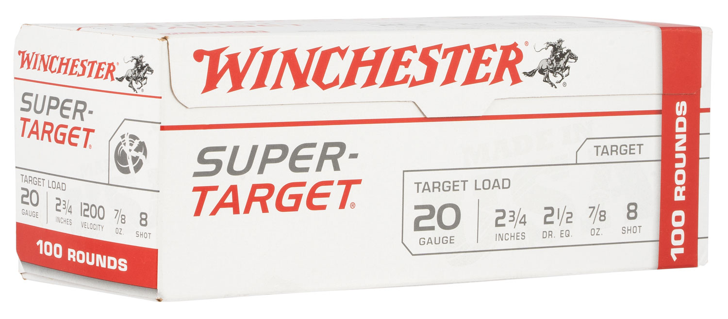 Winchester Ammo TRGT208VP Super-Target 20Gauge 2.75″ 7/8oz 8Shot 100 Box/2 Case *Value Pack