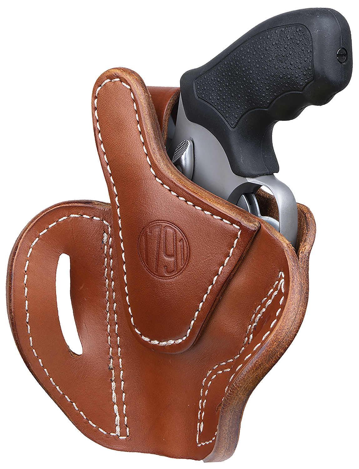 1791 Gunleather RVHX2SCBRR RVHX-2S OWB Size 02S Classic Brown Leather Fits Up to 3″ Barrel, K/L-Frame, Belt Slide Right Hand