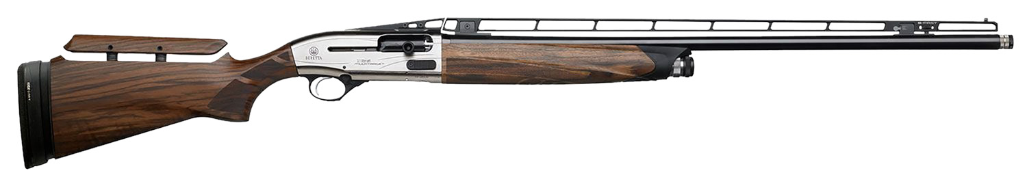 Beretta USA J40CT12 A400 Xcel Multitarget 12 Gauge 3″ 4+1 32″ Blued Barrel, Silver Anodized Metal Finish, Oiled Walnut Adjustable Comb Kick-Off Stock