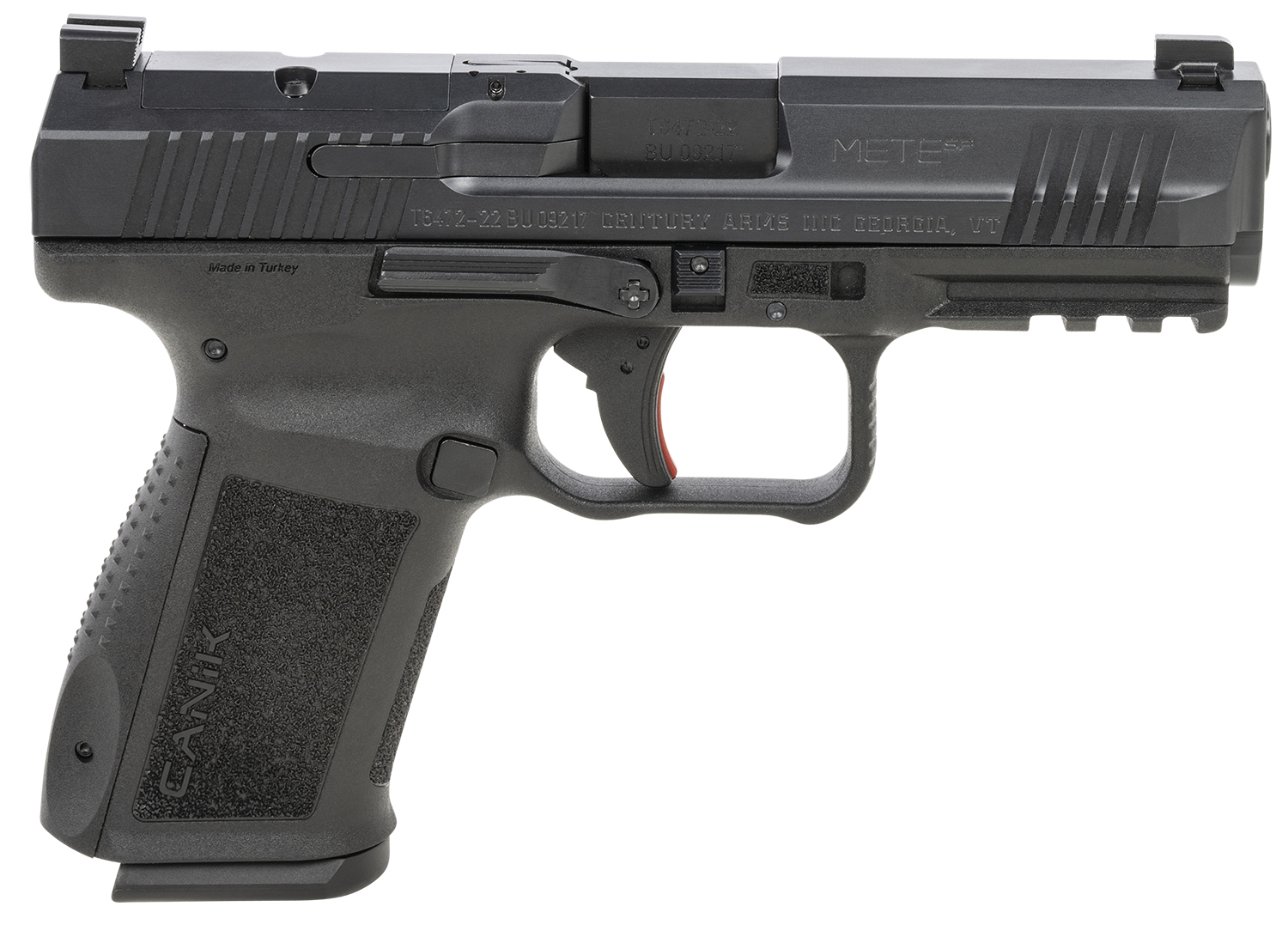 Canik HG5637N Mete SF Compact 9mm Luger 15+1 4.08″ Black Steel Barrel, Black Nitride Optic Ready/Serrated Slide, Black Polymer Frame w/Beavertail & Picatinny Rail, Ambidextrous