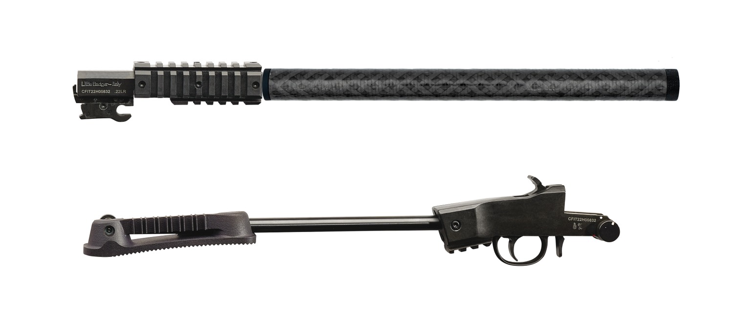 Chiappa Firearms 500281 Little Badger 22 LR 12+1 16.50″ Threaded Carbon Fiber Shroud Barrel
