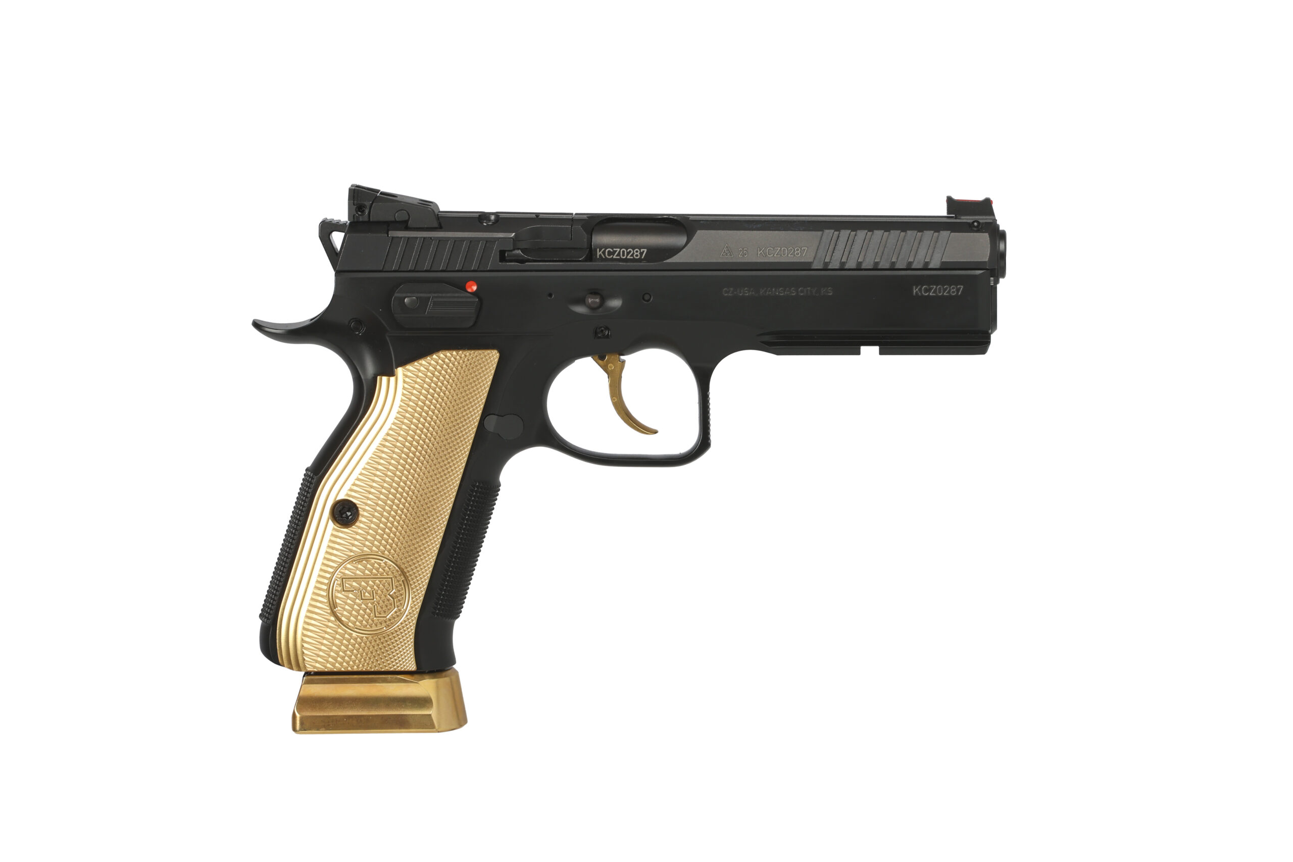 CZ 75 SHADOW 2 9MM 5″ GOLD OR AS#
