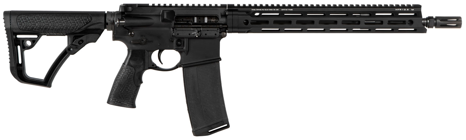 Daniel Defense 0212815049047 DDM4 V7 SLW 5.56x45mm NATO 30+1 14.50″ Threaded Lightweight Profile Barrel, Black Hard Coat Anodized, 6 Position Stock w/SoftTouch Overmolding