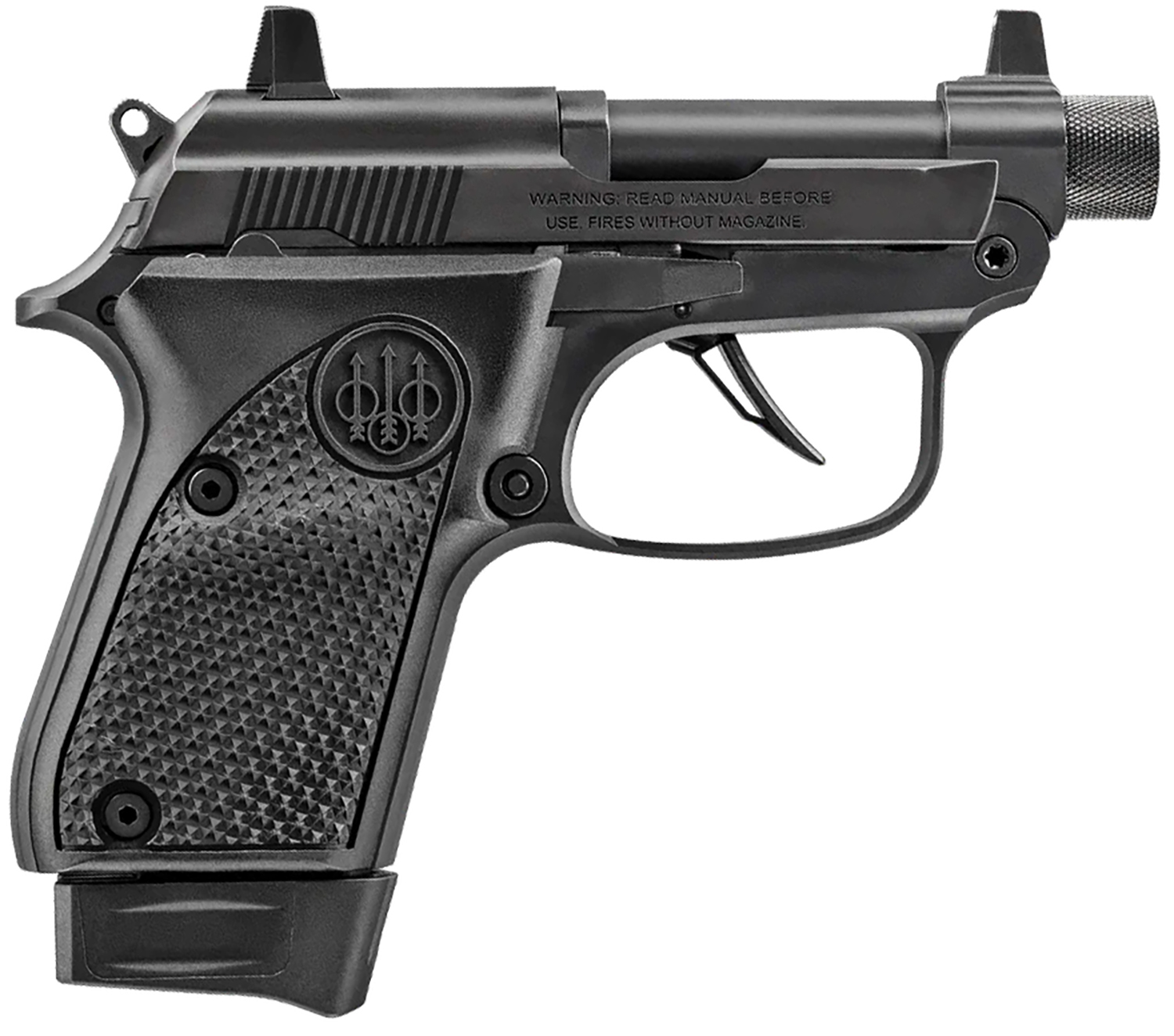 Beretta USA J20X22R8TB 20X Bobcat 22 LR 8+1 2.80″ Black Steel Barrel, ELS/Serrated Steel Slide & Polymer Frame w/Beavertail, Helica Texture Grip