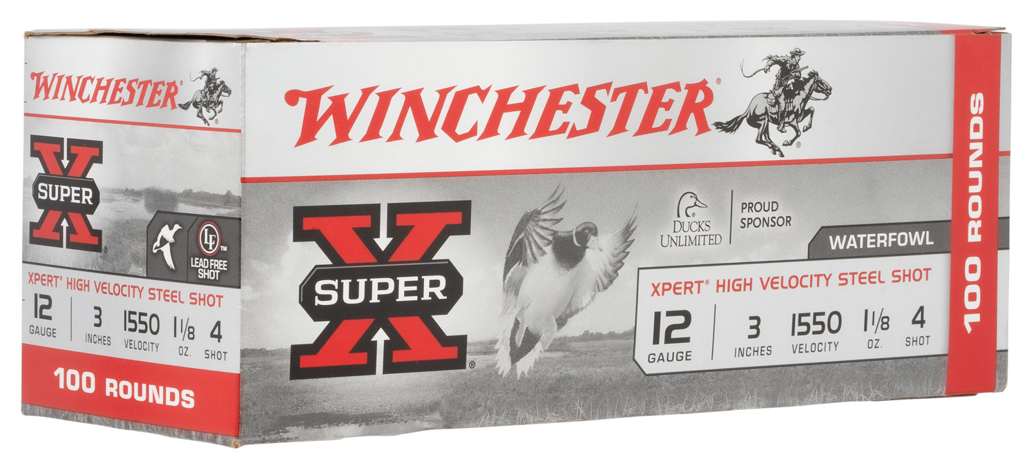 Winchester Ammo WEX1234VP Super X Xpert High Velocity 12Gauge 3″ 1 1/8oz 4Shot 100 Per Box/2 Case *Value Pack