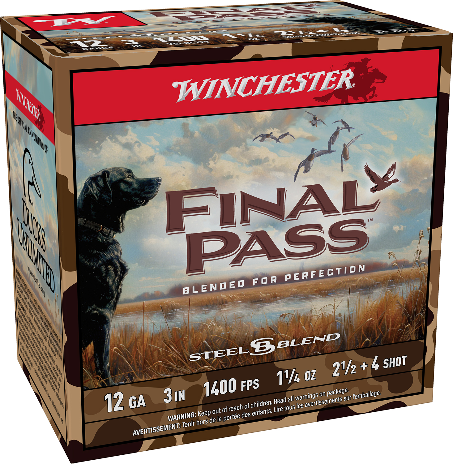 Winchester Ammo FP123254 Final Pass  12Gauge 3″ 1 1/4oz 2.5/4Shot 25 Per Box/10 Case