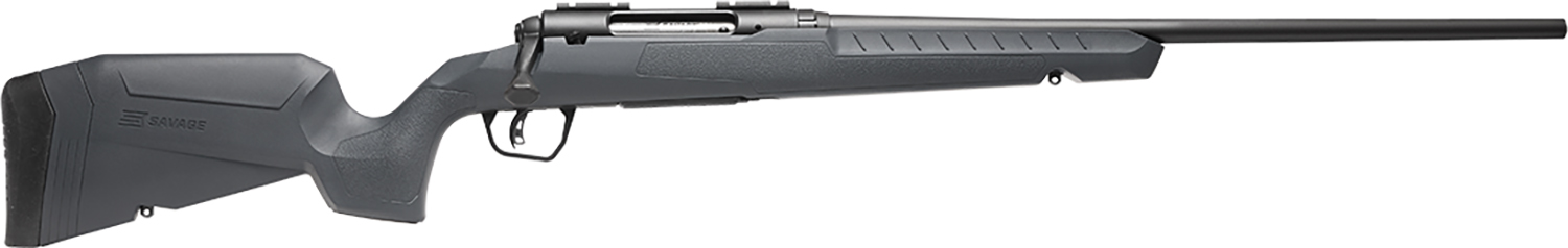 Savage Arms 32126 Axis 2 Compact 400 Legend 4+1 20″ Matte Black Heavy Sporter Barrel, Matte Black Drilled & Tapped Carbon Steel Receiver, Fixed Gray Synthetic Stock, Left Hand
