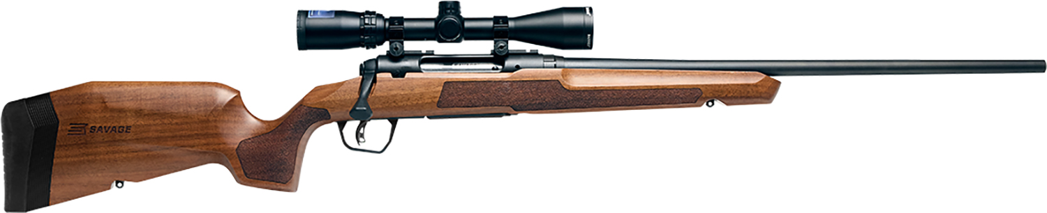 Savage Arms 32259 Axis 2 XP Combo 243 Win 4+1 22″ Matte Black Sporter Barrel & Drilled & Tapped Carbon Steel Receiver, Ergonomic Hardwood Stock, Right Hand, Boresighted 3-9x40mm Scope