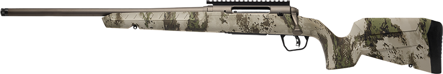 Savage Arms 32311 Axis 2 Pro Compact 7mm-08 Rem 4+1 20″ Gun Metal Bronze Cerakote Heavy Threaded Barrel & Picatinny Rail Carbon Steel Receiver, Fixed Woodland Camo Synthetic Stock, Left Hand