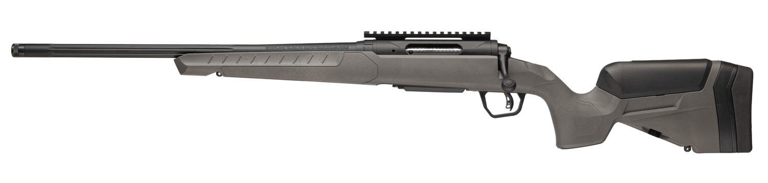 Savage Arms 32435 110 Trailblazer 308 Win 4+1 20″ Fluted Barrel, Flat Dark Gray Adj LOP Synthetic Stock, Left Hand