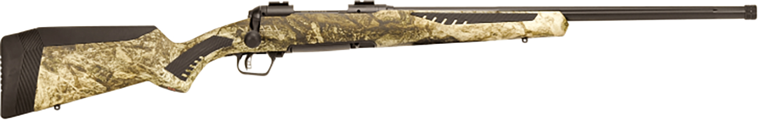 Savage Arms 57002 110 Predator 204 Ruger 4+1 24″, Matte Black Metal, Mossy Oak Terra Fixed AccuStock with AccuFit
