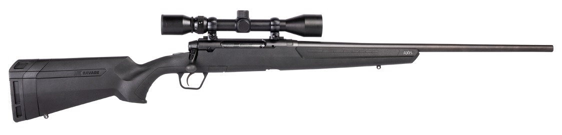 Savage Arms 57987 Axis XP  350 Legend 4+1 18″ Matte Black Black Carbon Steel Barrel & Drilled & Tapped Receiver, Black Fixed Synthetic Stock, Weaver 3-9x40mm Scope, Right Hand