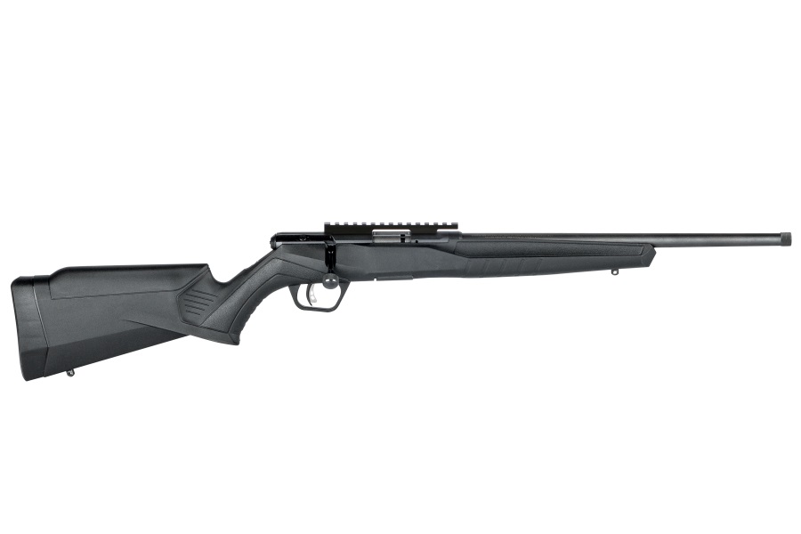 SAVAGE ARMS B17 17HMR BL/SYN 16.25″ THD