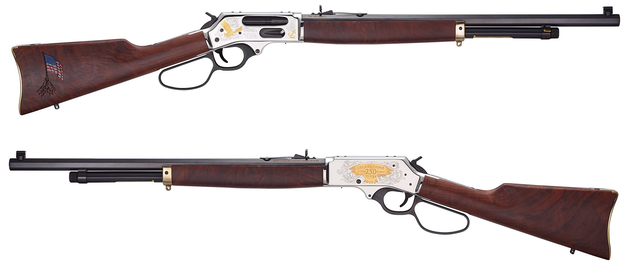 HENRY REPEATING ARMS H10 USMC 45-70 250YR 22″