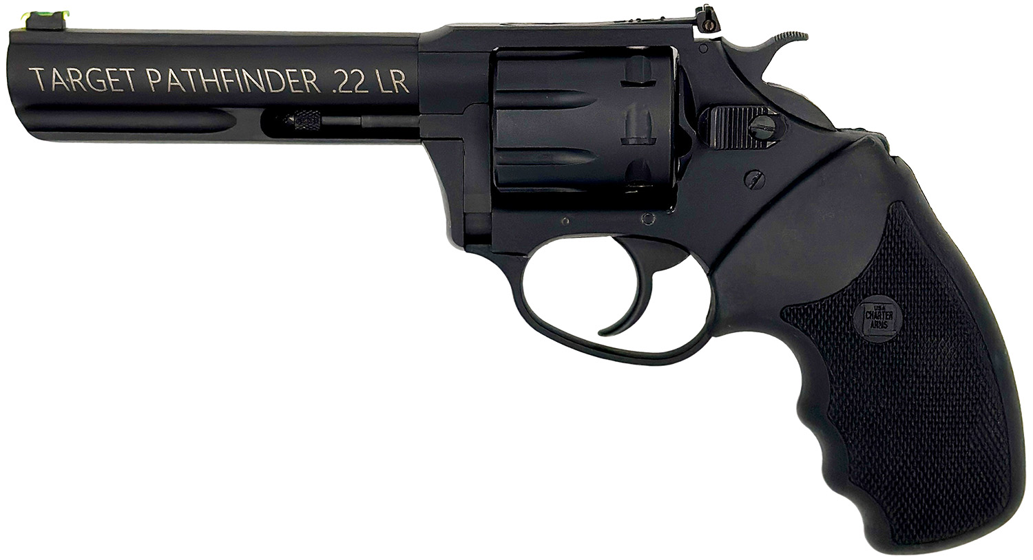 Charter Arms 12242 Pathfinder Target Lite 22 LR 8rd 4.20″ Black Frame w/ Black Rubber Grip