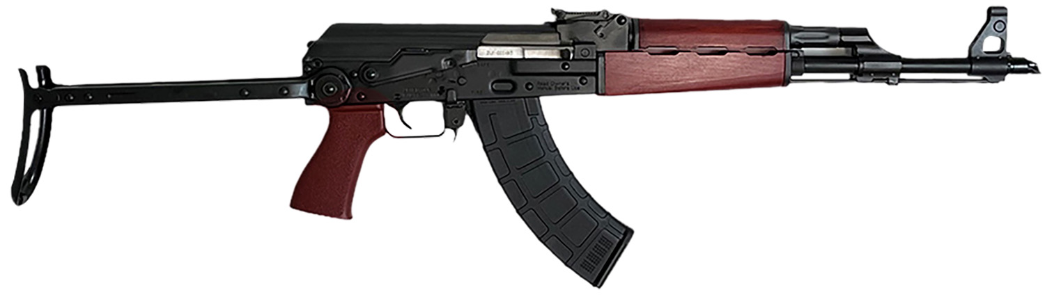 Zastava Arms Usa ZR7762UF ZPAPM70  7.62x39mm 30+1 16.30″ Black Steel Barrel, Black Battle Worn Dark Walnut Handguard, Black Underfolding Stock, Black Synthetic Grip