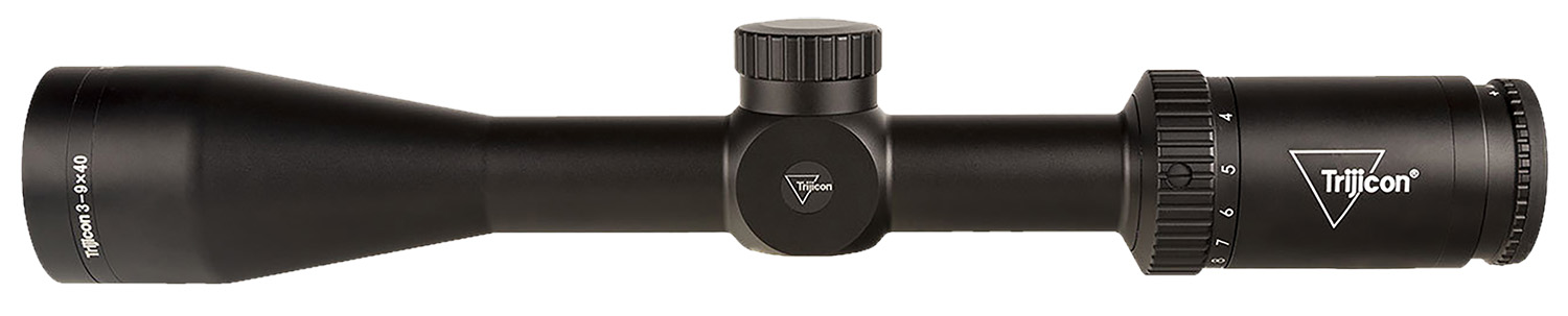 Trijicon 2700004 Huron Satin Black 3-9x 40mm 1″ Tube German #4 Crosshair Reticle