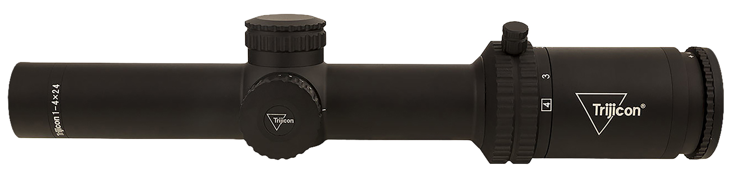 Trijicon 2900012 Credo Matte Black 1-4x24mm 30mm Tube LED Illuminated Green MRAD Ranging Reticle