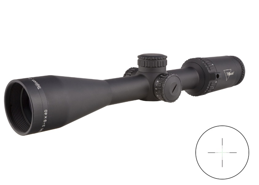 TRIJICON CREDO 3-9X40 BLK 1″ MIL-SQ GRN