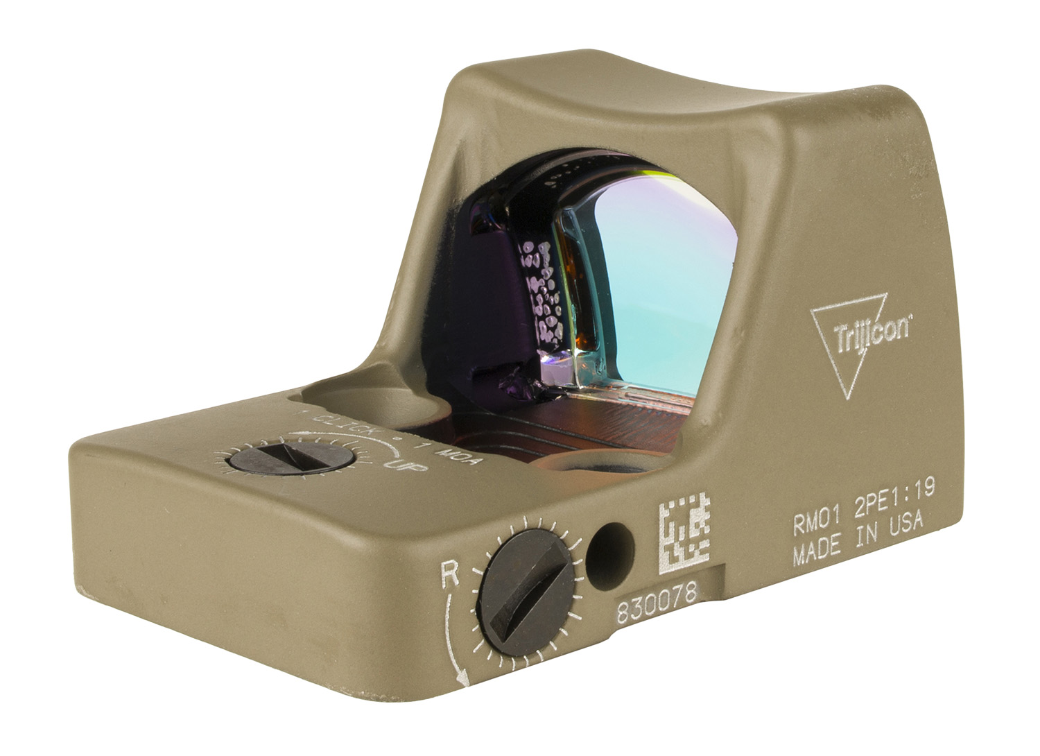 Trijicon 700624 RMR Type 2 Flat Dark Earth 1 X 0.89″ x 0.67″ 3.25 MOA Red Dot