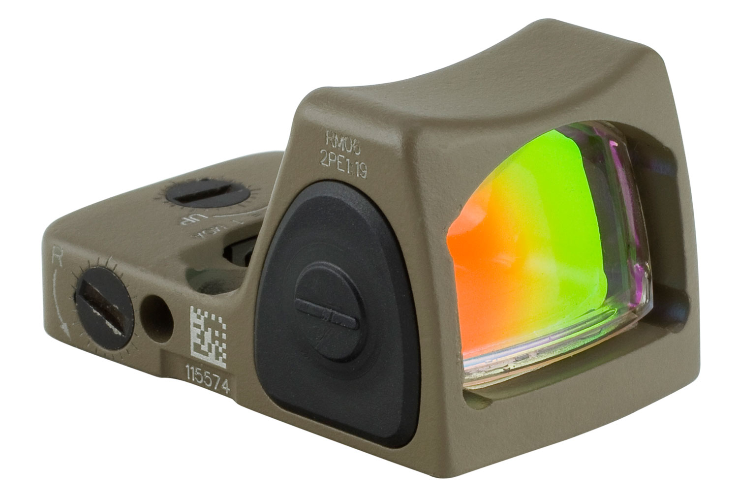 Trijicon 700696 RMR Type 2 Flat Dark Earth 1 x  0.89″ x 0.67″ 3.25 MOA Red Dot