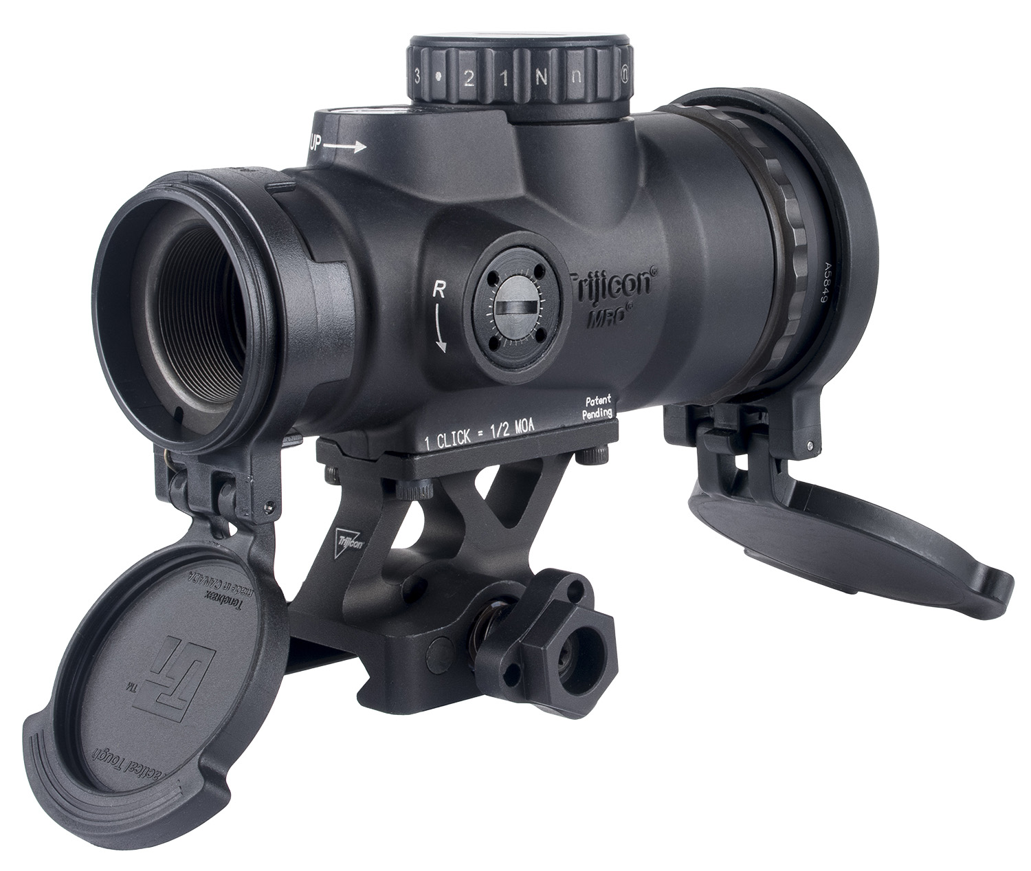Trijicon 2200108 MRO HD Patrol Matte Black 1x 68 MOA/2 MOA Green Dot Reticle
