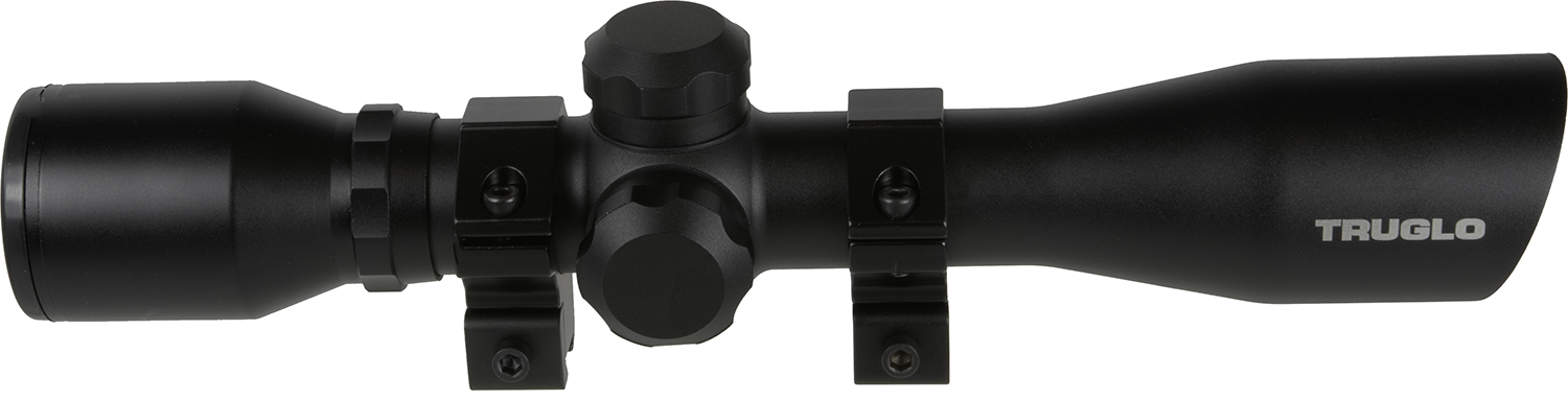 TruGlo TG8504BR Compact  Matte Black 4x32mm 1″ Tube Duplex Reticle