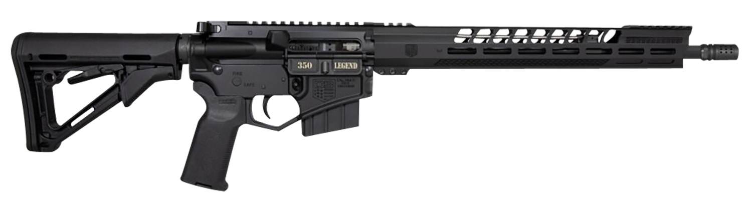 Diamondback DB1731T001 DB15 350 Legend 5+1/10+1 16″ Nitride Treated Threaded Barrel w/Compensator, A3 Flattop Upper/DB-15 Black Gold Lower, 15″ M-LOK Handguard, Magpul CTR Stock, MOE K2 Grip