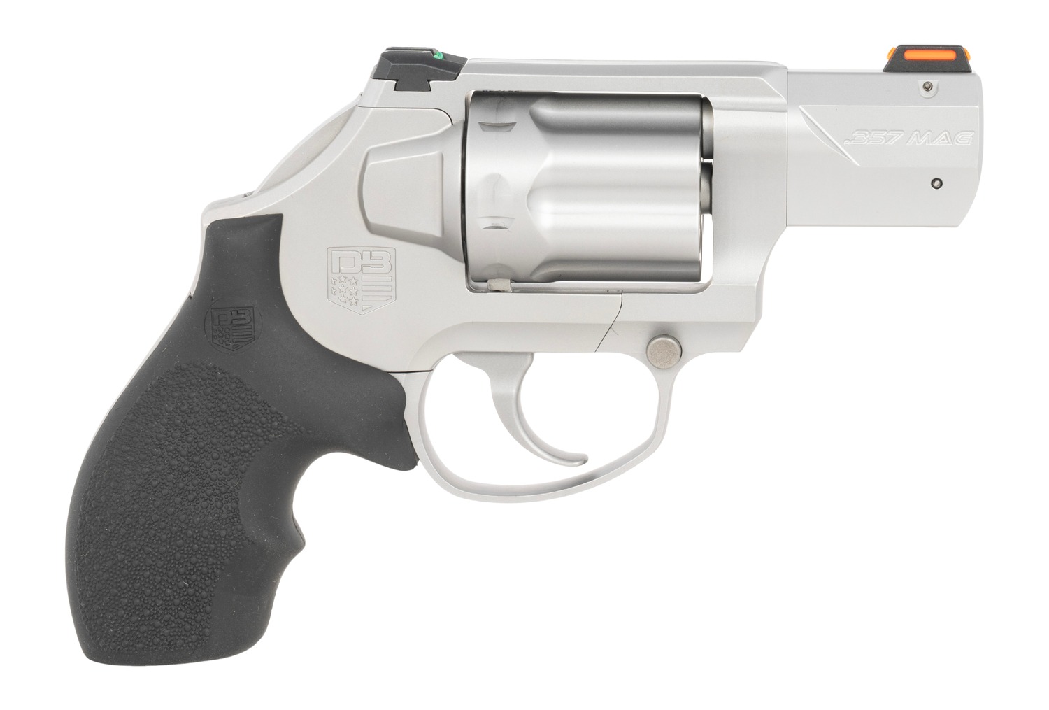 Diamondback DB0700S712 SDR DAO 357 Mag/38 Special +P 6 Shot 2″ Glass Bead Stainless Steel Barrel, Cylinder & Frame, Black Hogue Rubber Grip, Exposed Hammer