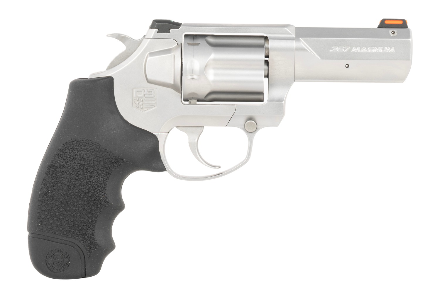Diamondback DB0700S713 SDR DA/SA 357 Mag/38 Special +P 6 Shot 3″ Glass Bead Stainless Steel Barrel, Cylinder & Frame, Black Hogue Rubber Grip, Exposed Hammer