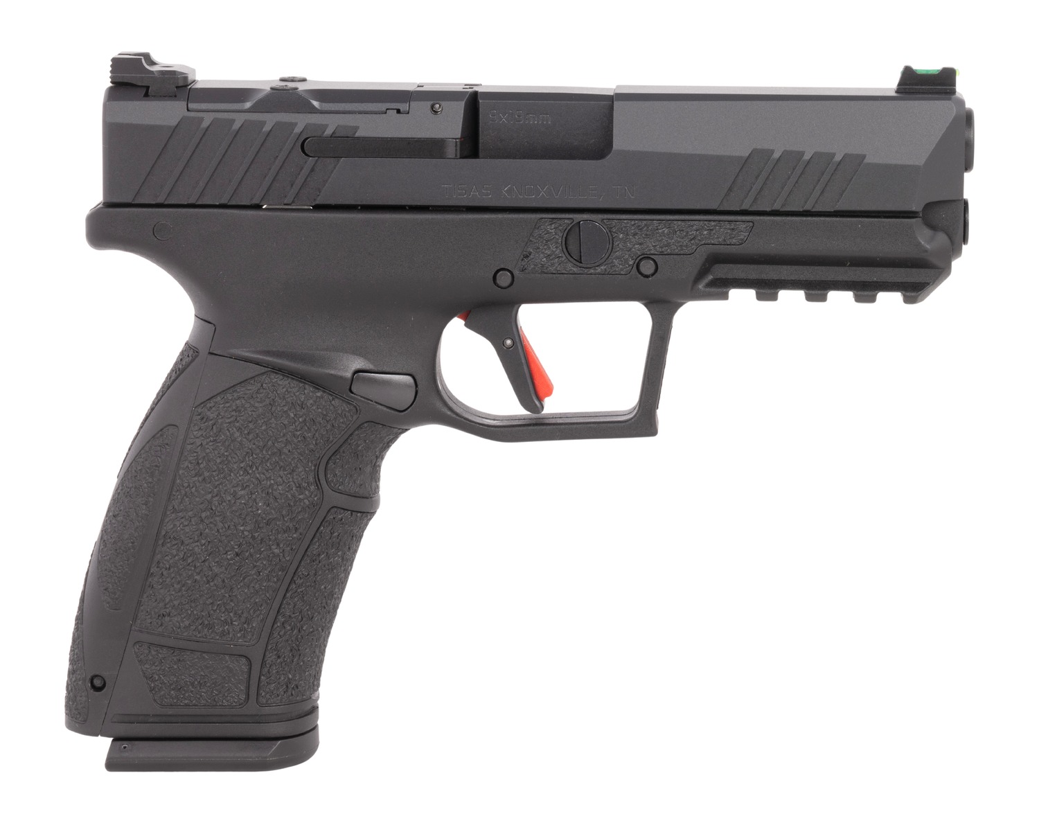 Tisas 10100570 PX-9 Duty *CA Compliant 9mm Luger 10+1 4.10″ Black QPQ Steel Barrel, QPQ Tenifer Cerakote Optic Cut/Serrated Steel Slide, QPQ Tenifer Cerakote Polymer Frame w/Picatinny Rail