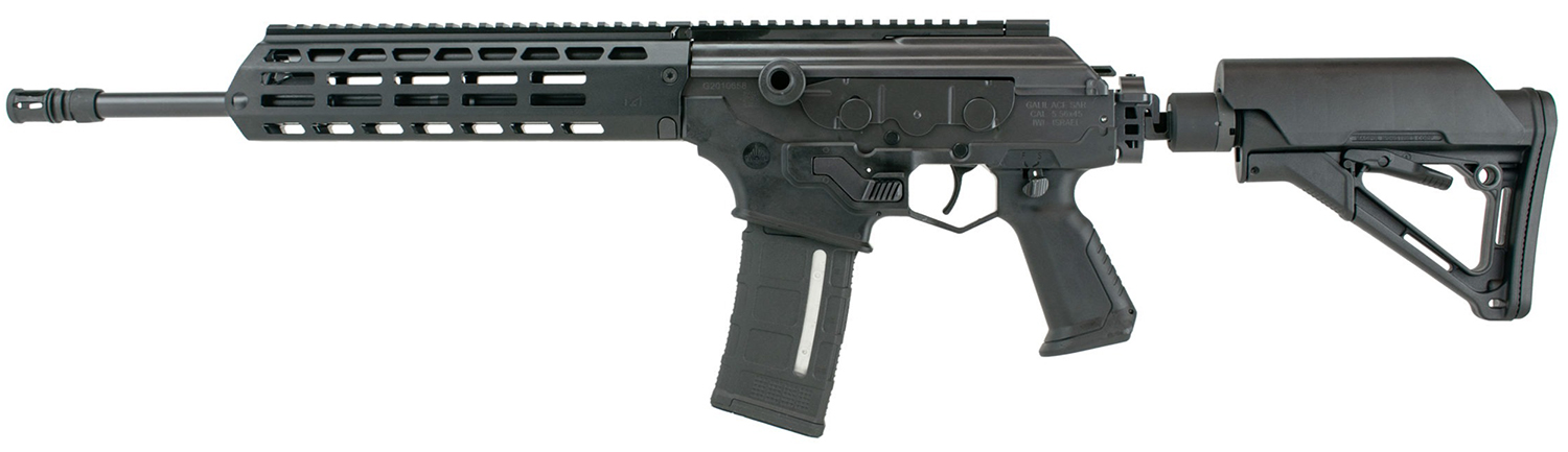 IWI US GAR27 Galil Ace Gen II 5.56x45mm NATO 30+1 16″ Black Steel Barrel, Black Receiver w/Picatinny Rail, M-LOK Handguard, Black Side Fold Adj Buttstock, Black Polymer Grip, Ambidextrous