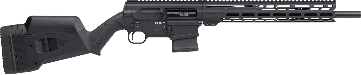 CMMG 55A830B-AB Dissent BR4 5.56 NATO 10+1 16.10″ Black Nitride Medium Taper Barrel, Black Armor Cerakote Picatinny Rail Aluminum Receiver, 13.50″ M-LOK Handguard, Magpul SGA Black Polymer Stock