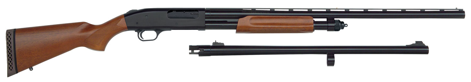 Mossberg 68224 835 Ulti-Mag Combo 12 Gauge 5+1 3.5″ 28″ Vent Rib/24″ Slugster Barrel, Blued Steel Receiver, Dual Extractors, Fixed Wood Stock, Accu-Mag Chokes