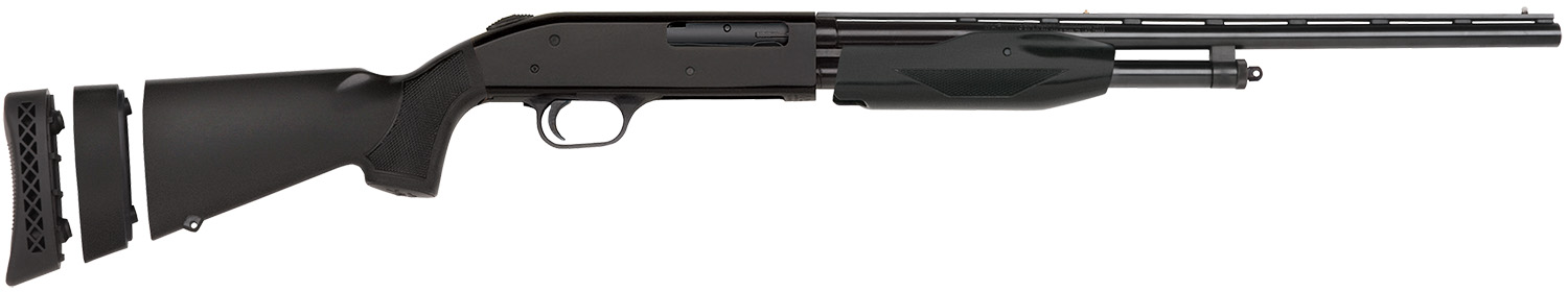 Mossberg 50358 510 Super Bantam Youth 410 Gauge Pump 3″ 2+1 18.50″ Blued Vent Rib Steel Barrel, Blued Steel Receiver, Black Synthetic Stock w/Adjustable LOP Spacer