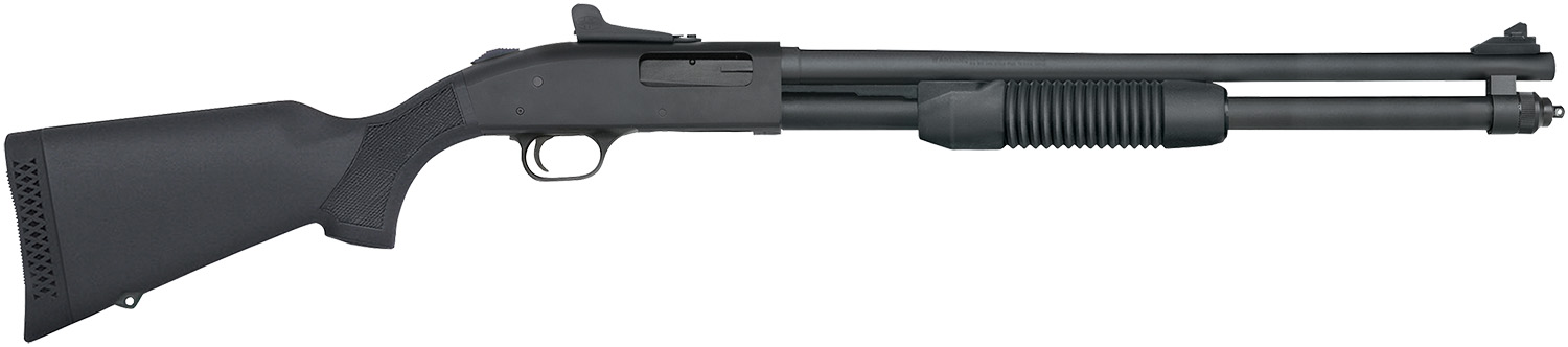 Mossberg 50699 590 Persuader 20 Gauge 8+1 3″ 20″ Cylinder Bore Barrel, Matte Blued Metal Finish, Drilled & Tapped Receiver, Ghost Ring Sight, Synthetic Stock