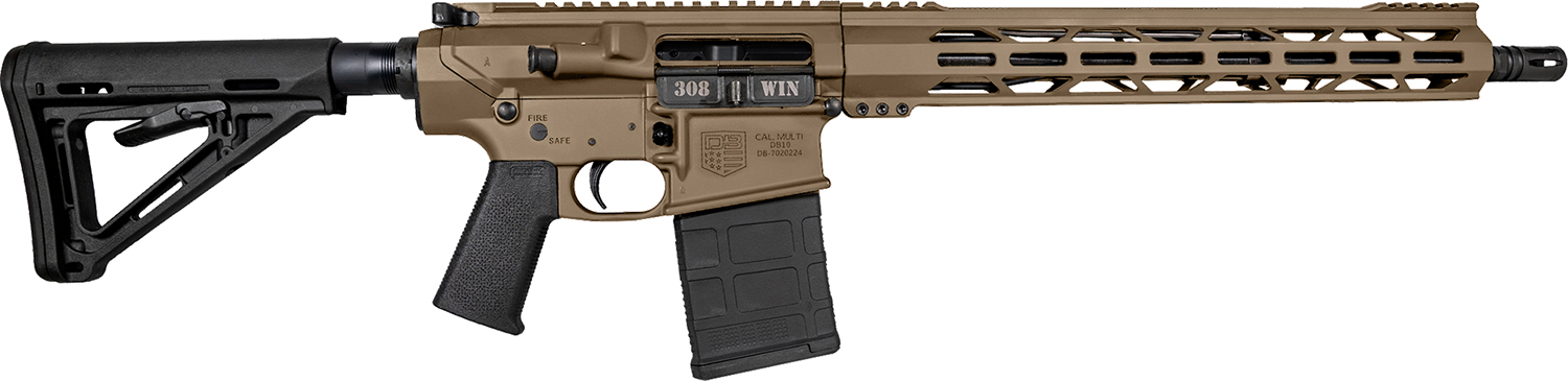 Diamondback DB1018C061 DB10 308 Win 16″ 20+1 Flat Dark Earth Magpul MOE Carbine Stock Black Magpul MOE-K Grip 15″ M-Lok