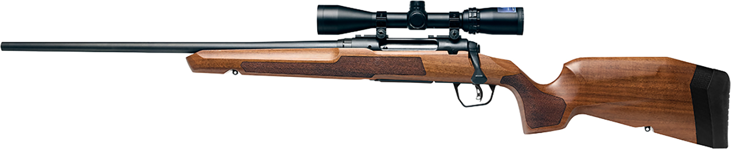 Savage Arms 32278 Axis 2 XP Combo 30-06 Springfield 4+1 22″ Matte Black Sporter Barrel & Drilled & Tapped Carbon Steel Receiver, Ergonomic Hardwood Stock, Left Hand, Weaver 3-9x40mm Scope
